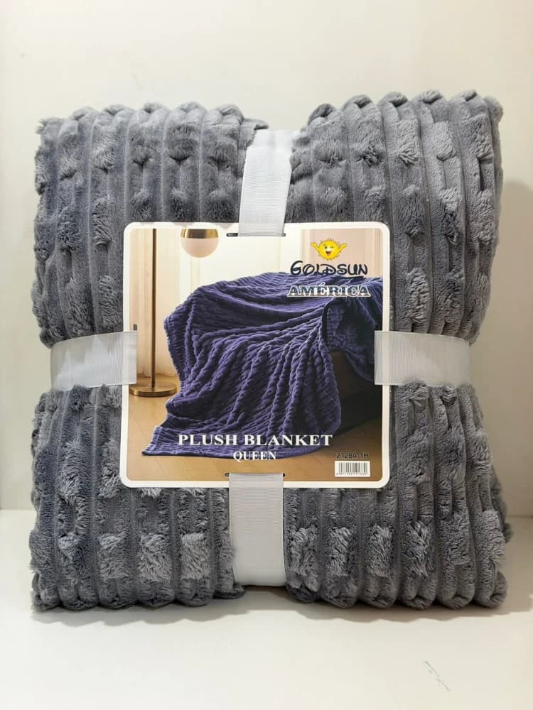 Manta Premium Plush Gris