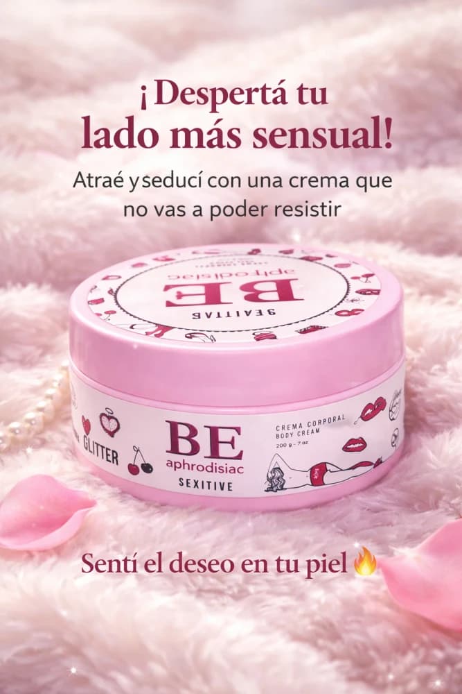 Crema perfumada con glitter