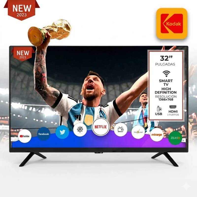 📺 SMART TV 32” KODAK 🔥 HD + WIFI