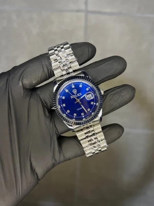 ROLEX 2 PLATA AZUL