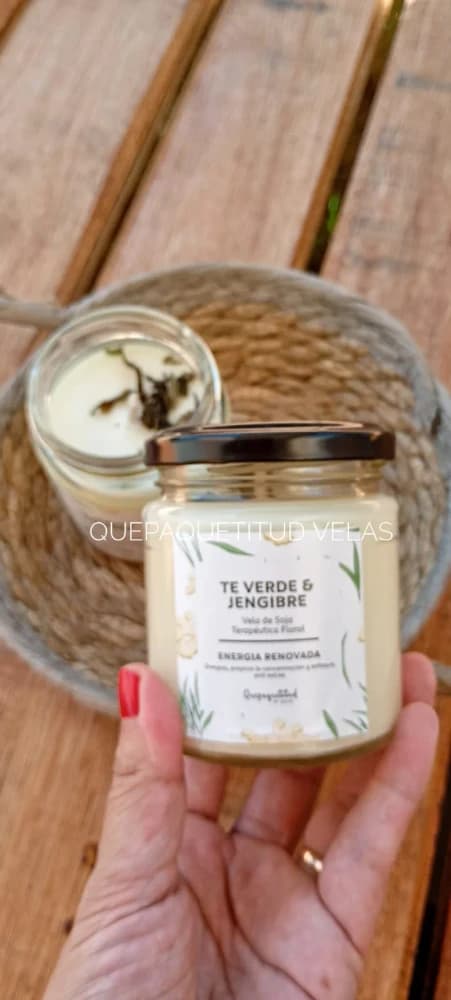 Vela Té Verde y Jengibre ENERGIA RENOVADA