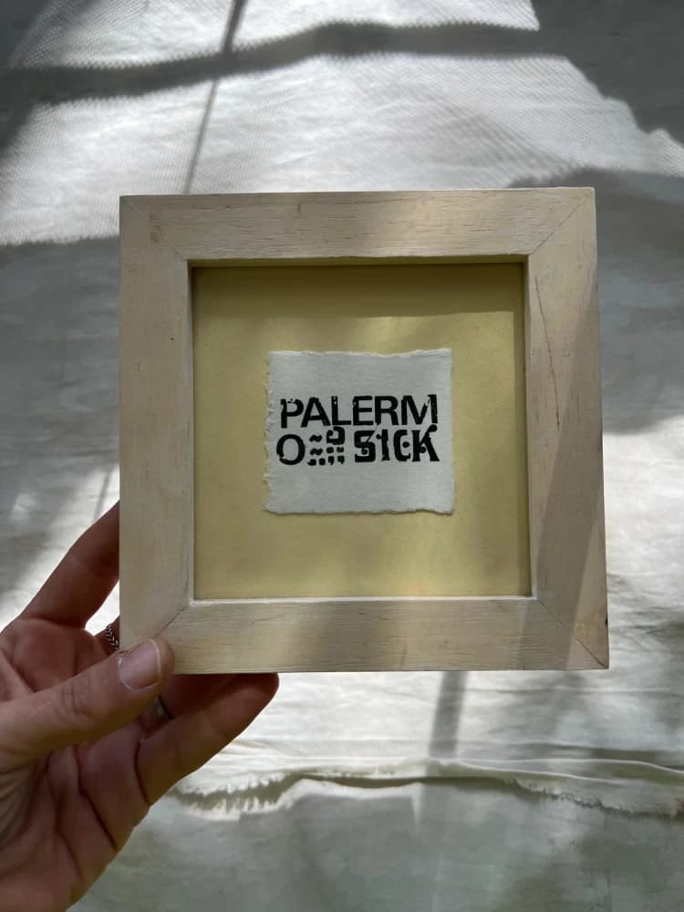 Composición en Letraset "Palermo Sick"