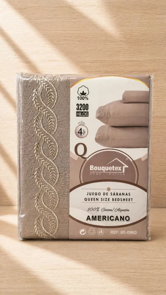 Juego de Sábanas (2 plazas / 2 1/2 plazas) Q009