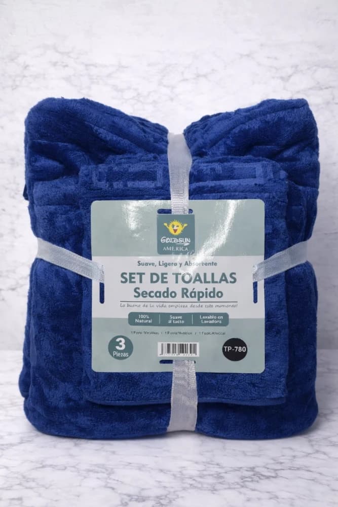 KIT 3 PIEZAS Toallón/Toalla/Toalla de Rostro