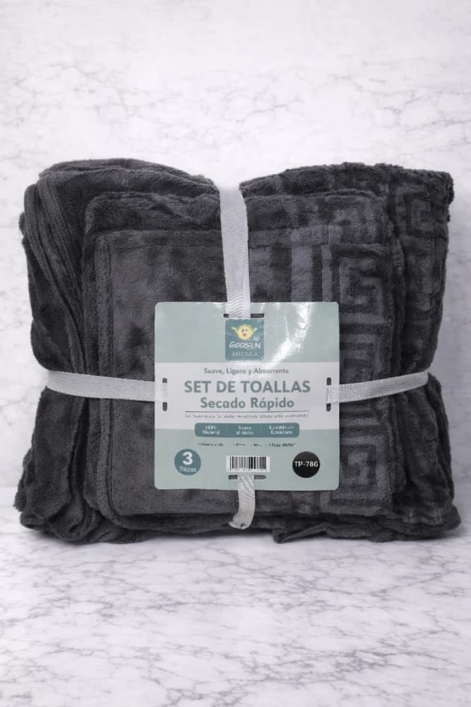 KIT 3 PIEZAS Toallón/Toalla/Toalla de Rostro (copia)