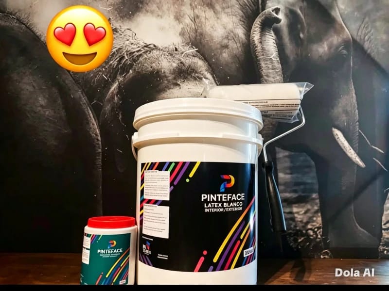"Combo Látex Economico" 20L + Rodillo + Enduido