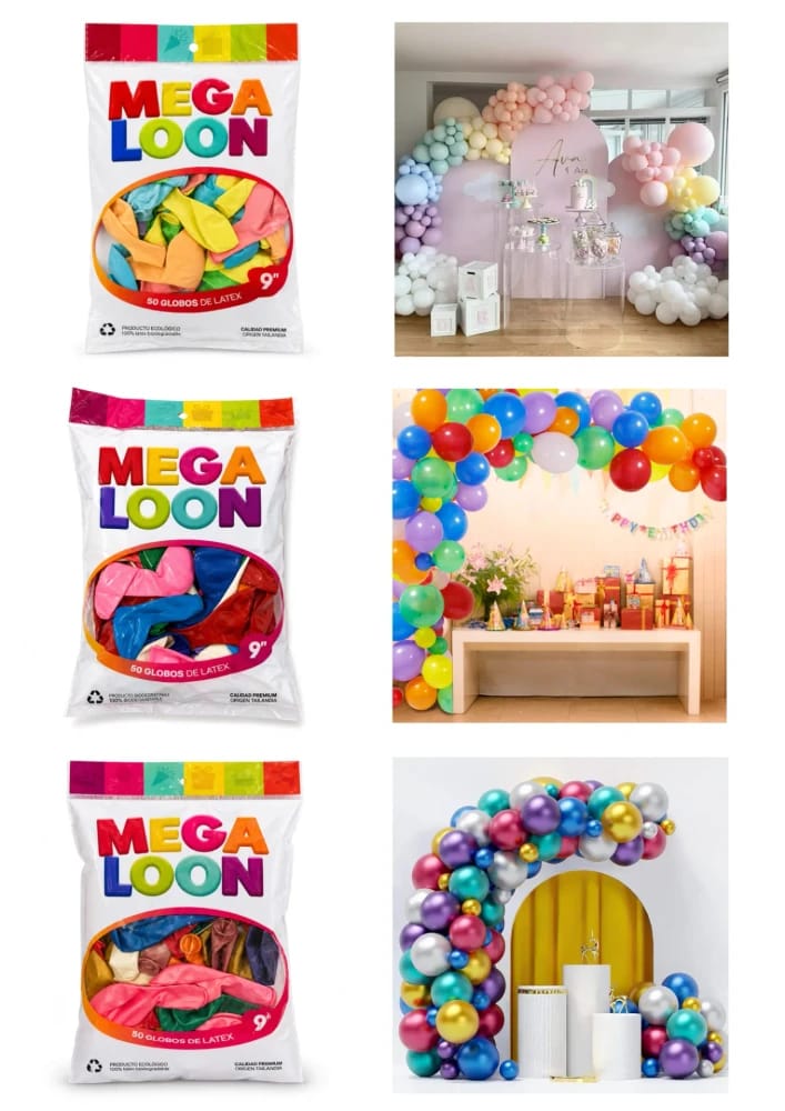 Globos Surtidos 12´´=30cm Latex x25u