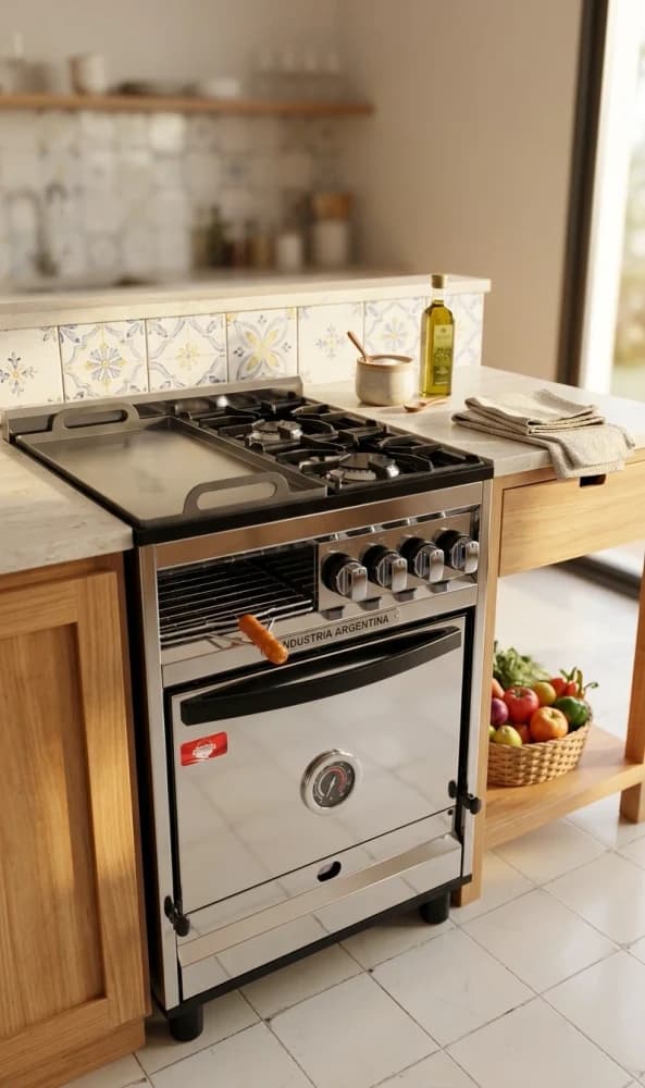Cocina Múltiple Mini de Acero Inoxidable (59x60 cm)