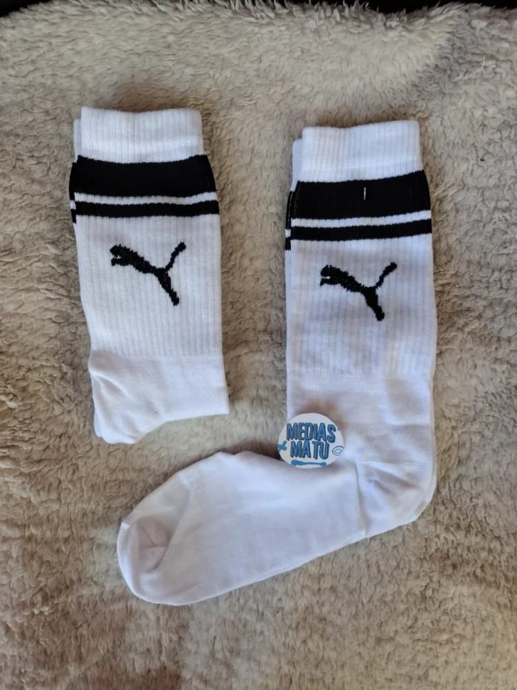 Media blanca 3/4 puma