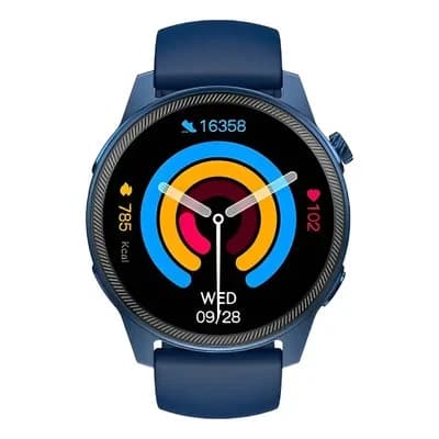 Smart Watch Unisex Reloj Inteligente Notificaciones Bt Malla Azul Deportivo