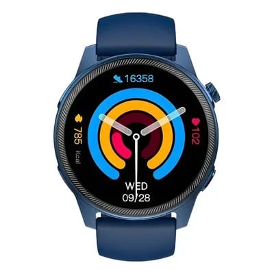 Smart Watch Unisex Reloj Inteligente Notificaciones Bt Malla Azul Deportivo