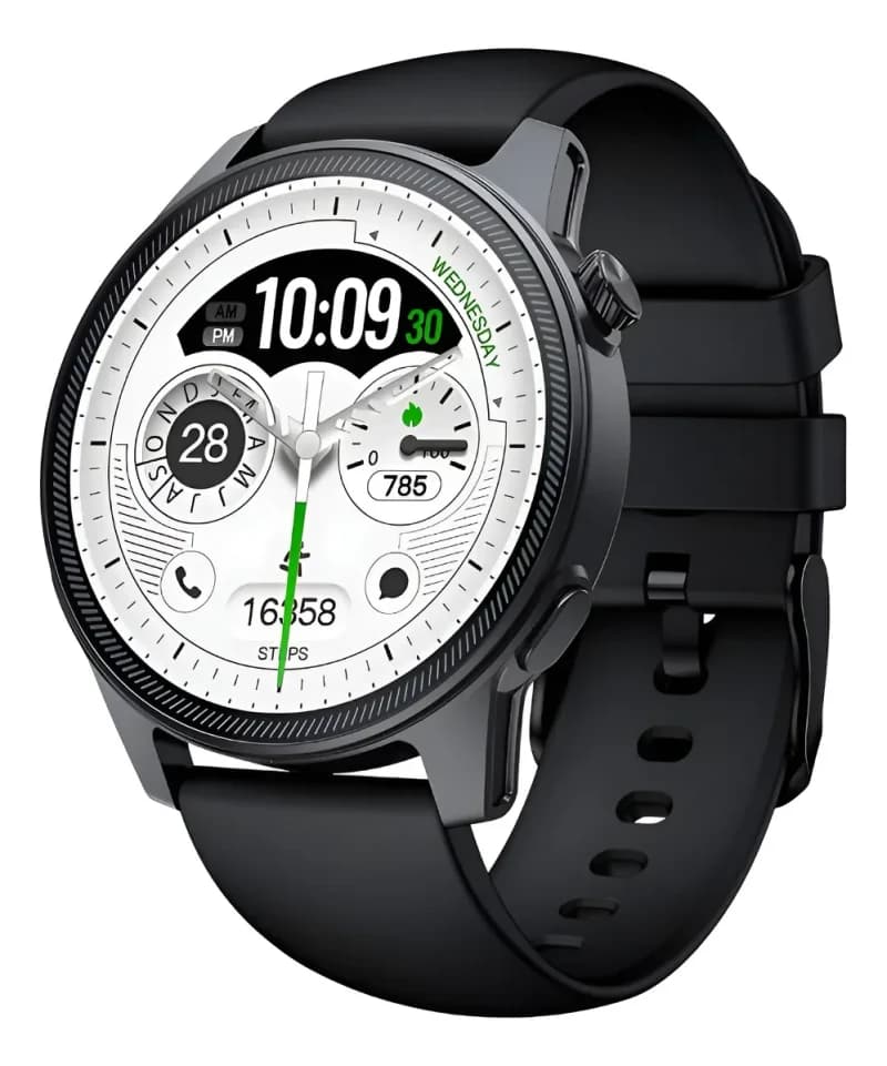 Smart Watch Unisex Reloj Inteligente Notificaciones Bt Malla Negra Deportivo