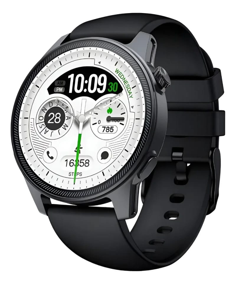 Smart Watch Unisex Reloj Inteligente Notificaciones Bt Malla Negra Deportivo