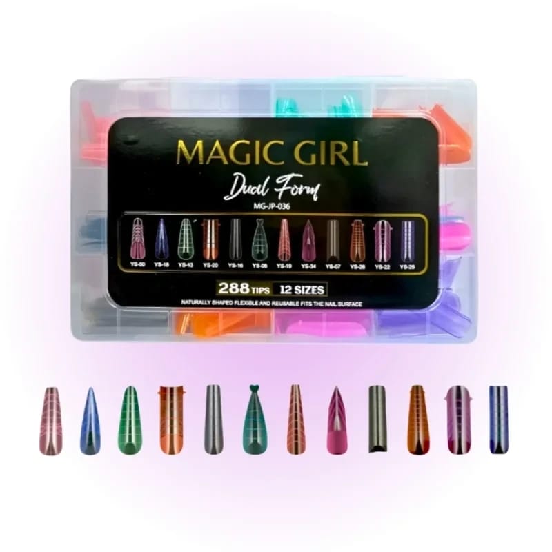 288 CÁPSULAS DUAL VARIAS FORMAS Y MEDIDAS MAGIC GIRL