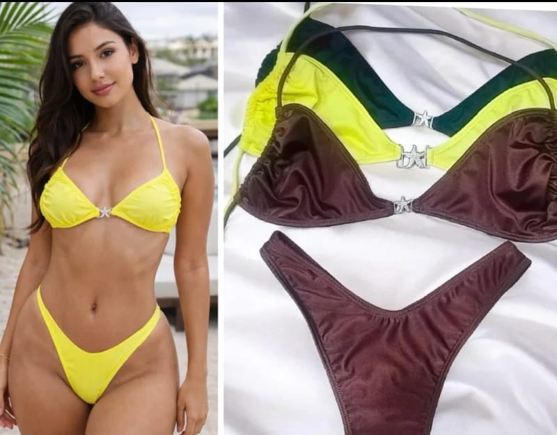 Bikini Estrella con Amarillo x4