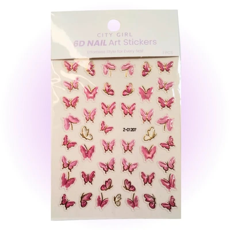 STICKER MARIPOSA CON RELIEVE