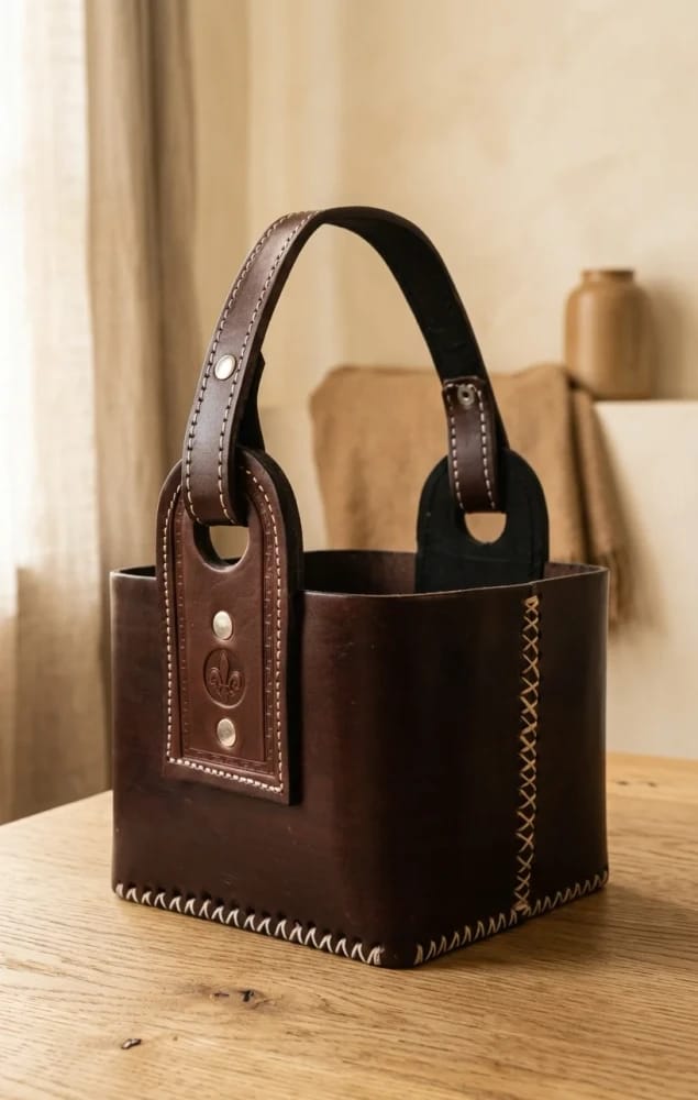 CANASTA CUERO VACUNO PREMIUM | DOBLE