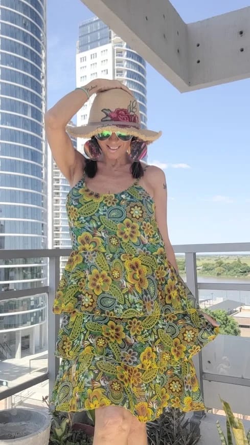 Vestido Verde Vuelos