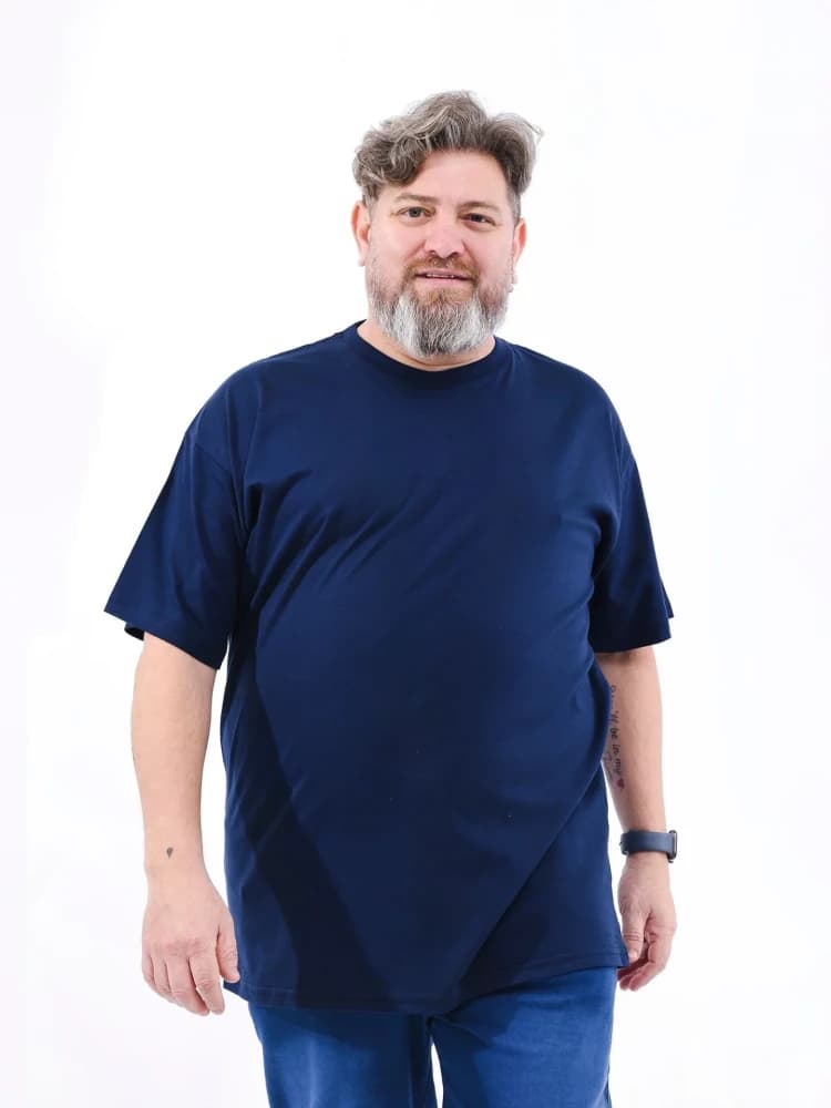 Remera Lisa Algodón Peinado Premium Adulto Talles Especiales