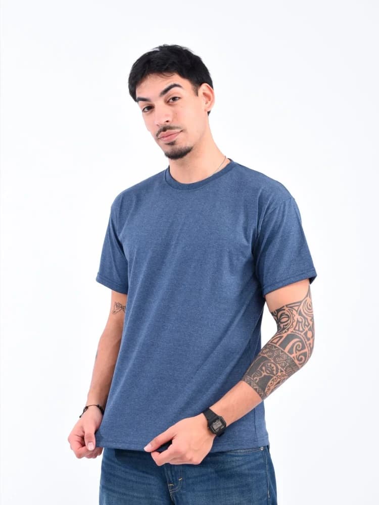 Remera Lisa Gaspeadas Hombre Algodón Premium 24.1