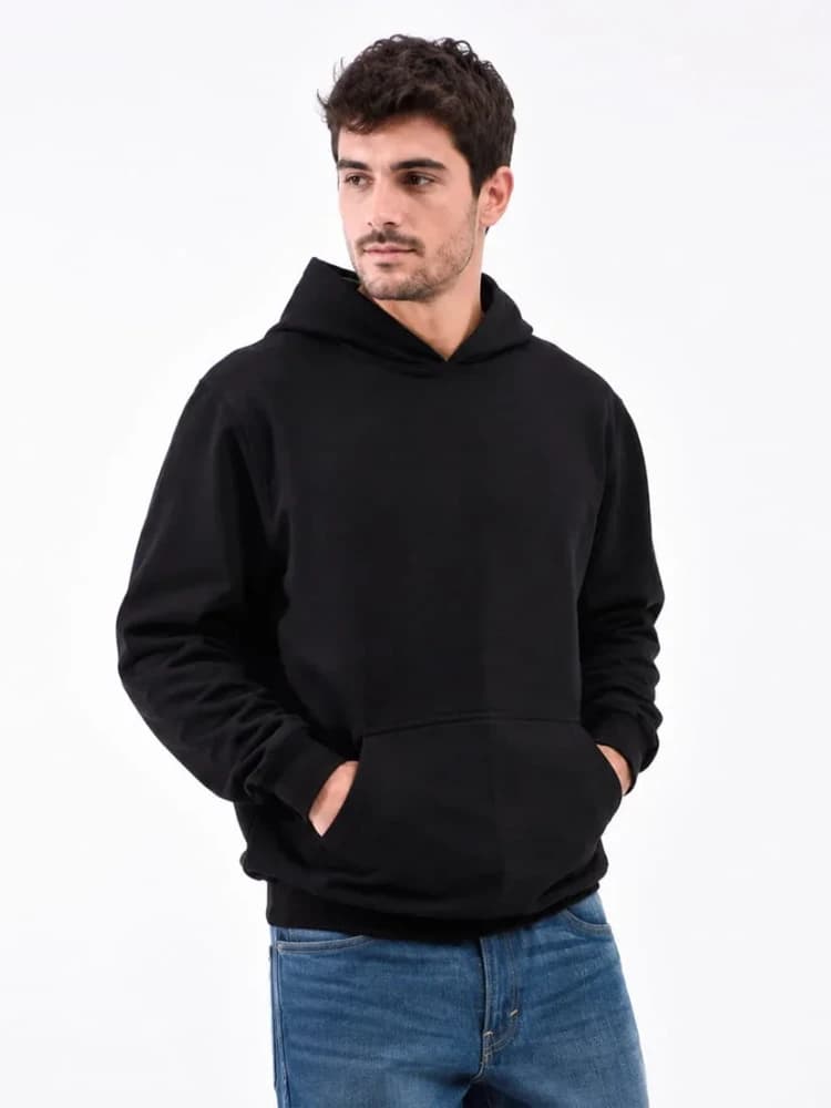 Buzo Capucha Canguro Lisos Frisa Invisible Algodón Premium