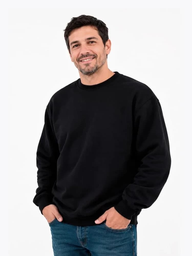 Buzo Cuello Redondo Lisos Frisa Invisible Algodón Premium