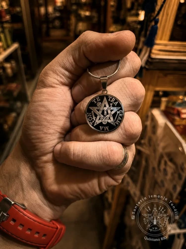 Dije tetragramaton (Acero 2,5cm)