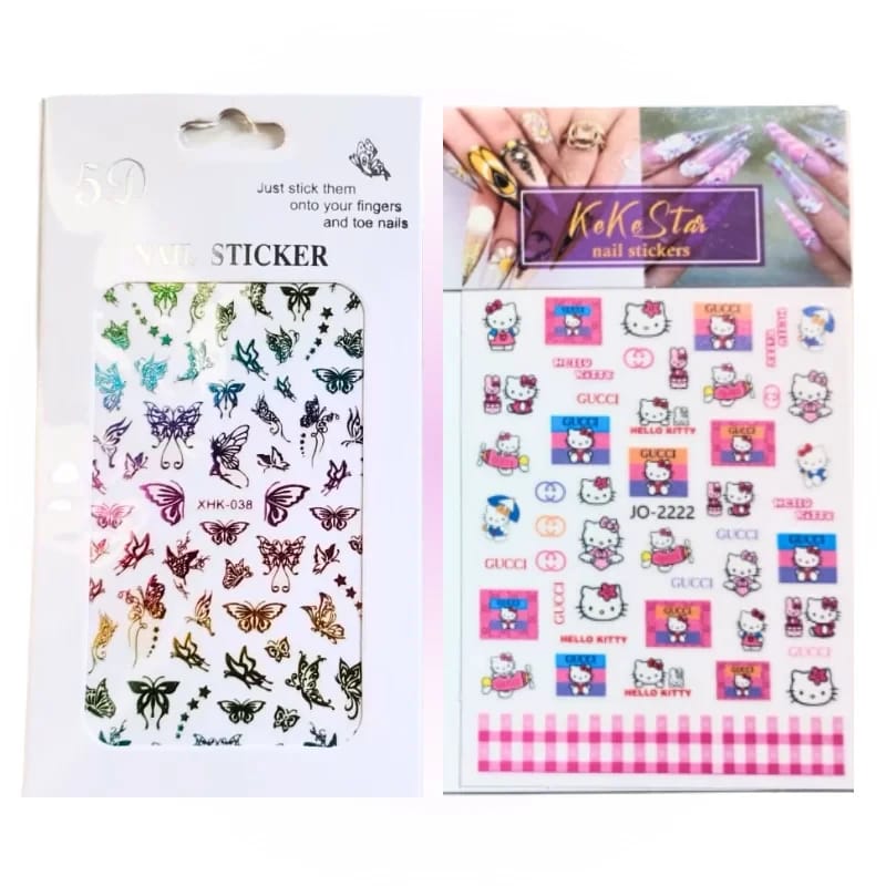 STICKERS MARIPOSAS O HELLO KITTY