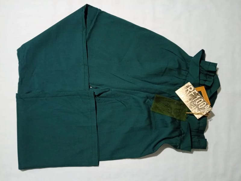 Pantalón verde de vestir con cinturón Talle 36