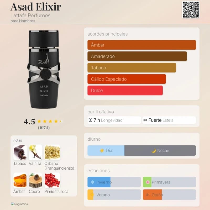Asad Elixir (Lattafa) (Hombre)