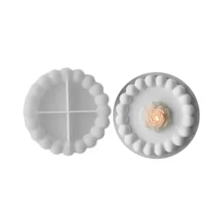 Molde portavaso circular burbujas