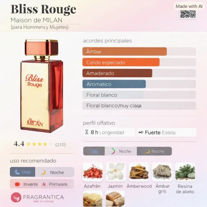 Bliss Rouge (Maison de MILAN) (Unisex)