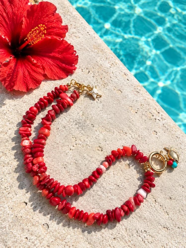 Collar Escallas Coral