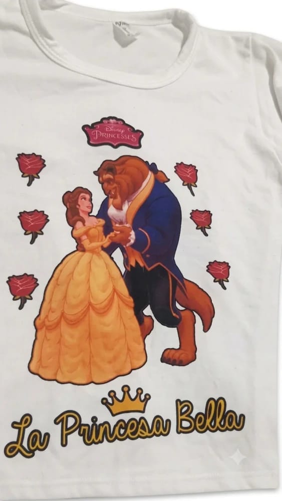 Remera "La bella y la bestia" (Niña)T6