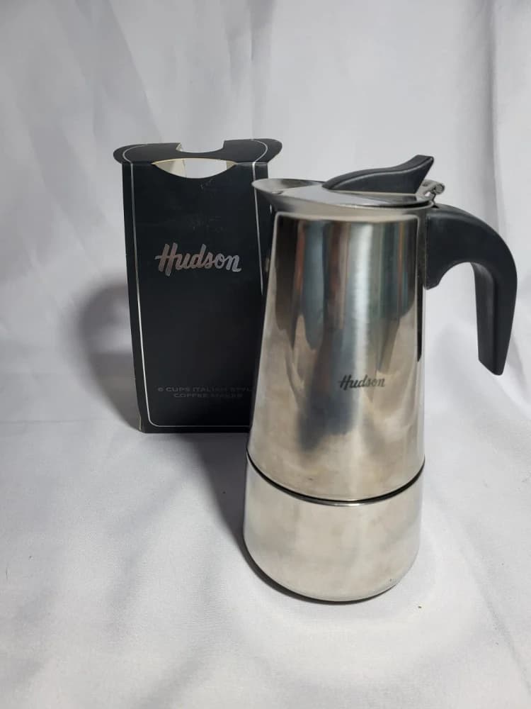 Cafetera Italiana Hudson de Acero Inoxidable