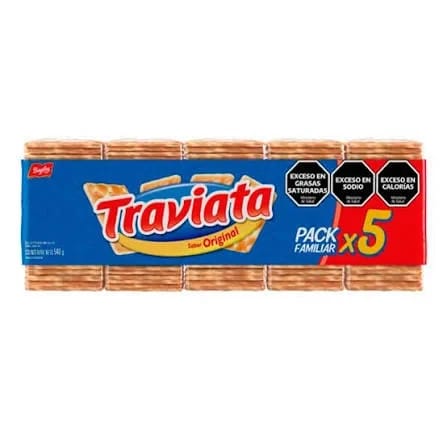 Galletitas saladas Traviata pack familiar