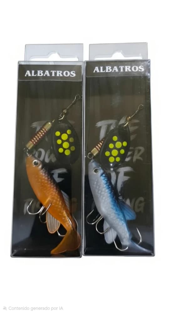 Cuchara giratoria con pez de Silicona