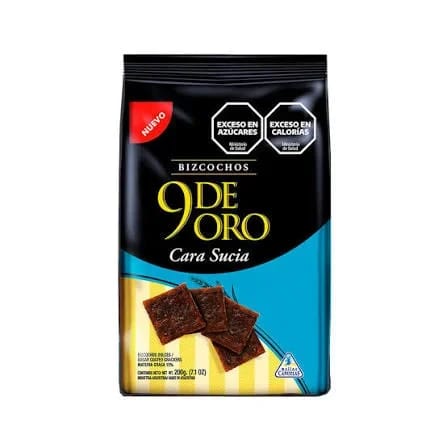 Bizcochos cara sucia 9 de Oro