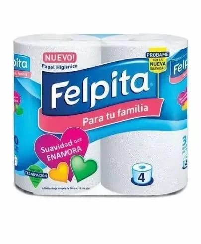 Papel higiénico Felpita x4