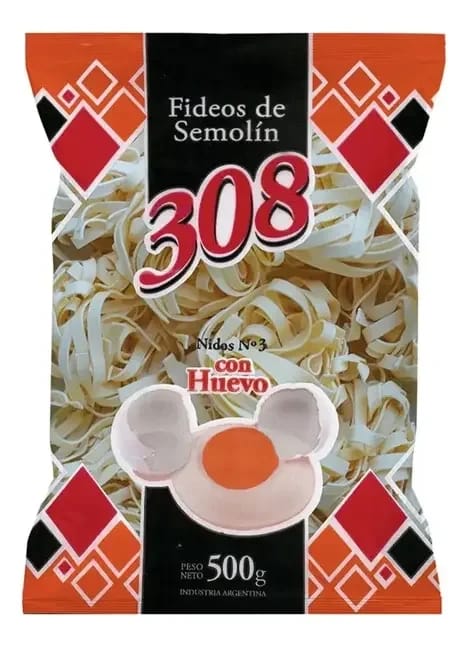 Fideos de semolín al huevo
