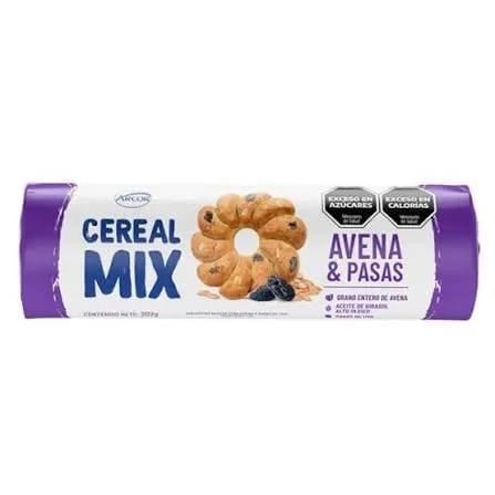 Galletitas avena y pasas Cereal mix