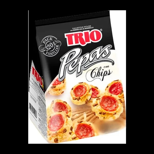 Galletitas pepas con chips Trio