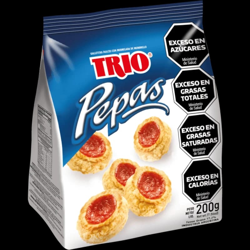 Galletitas pepas Trio