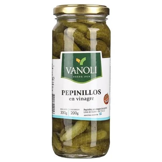 Pepinillos en vinagre Vanoli