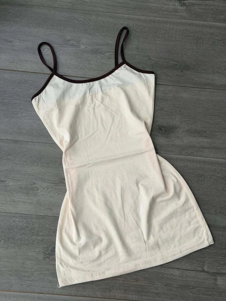 Vestido de tiras combinados