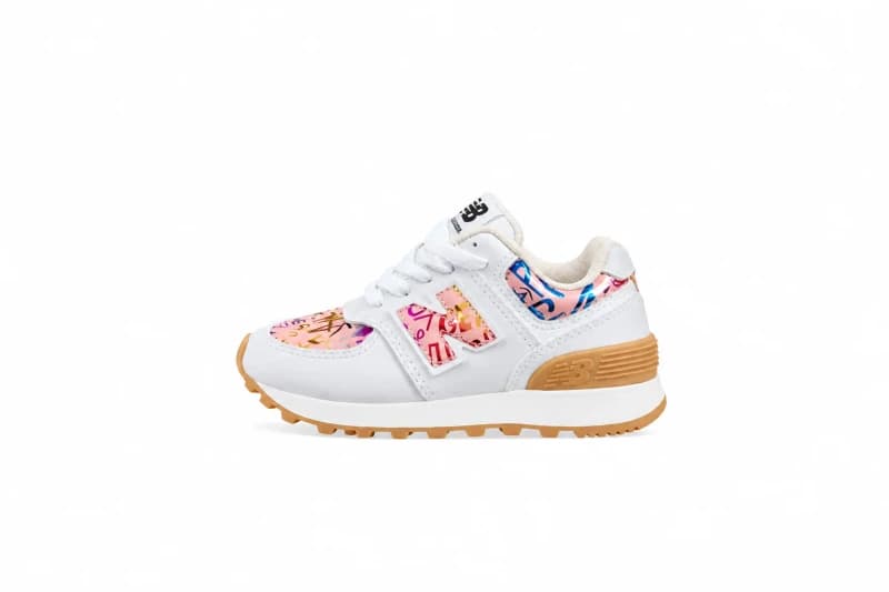 Zapatilla new(blanca rosa griego)27 29 31 33