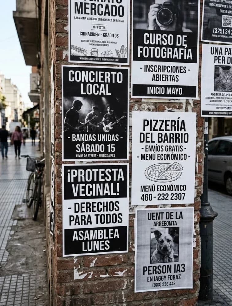 Impresiones Blanco y Negro A3 Simple faz, en Papel Obra 80g. Ideal para Afiches Publicitarios económicos