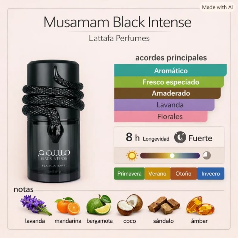 Musamam Black Intense (Lattafa) (Unisex)