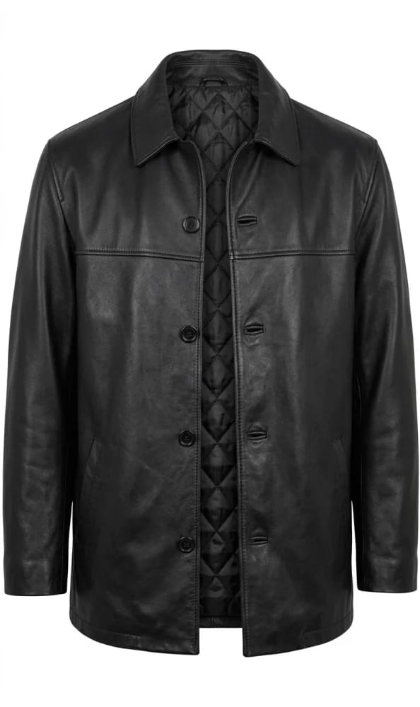 Campera de cuero tipo saco /Hombre XL