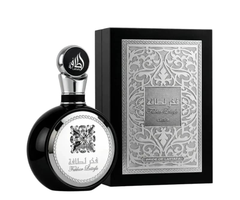 PERFUME LATTAFA FAKHAR MAN BLACK SILVER EDP 100 ML ORIGINAL